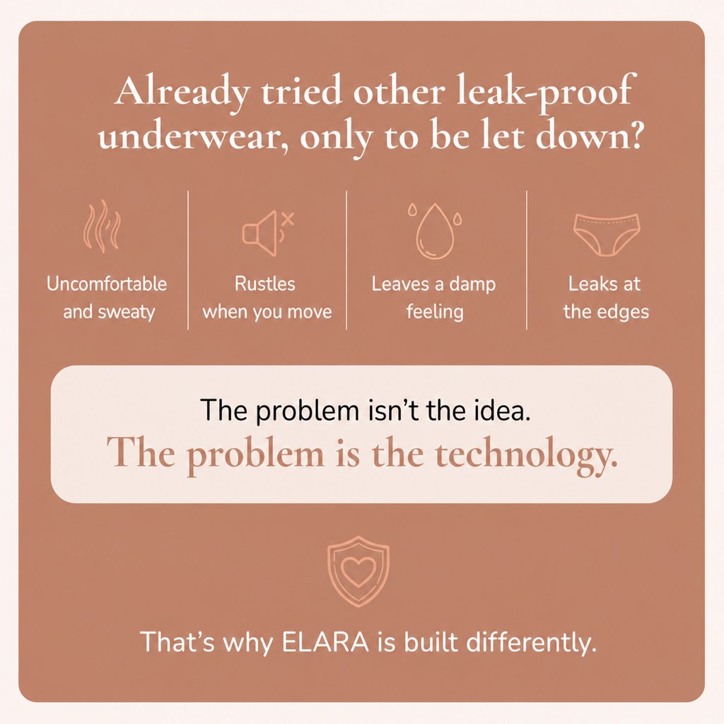 Already tried other leak-proof underwear, only to be let down?